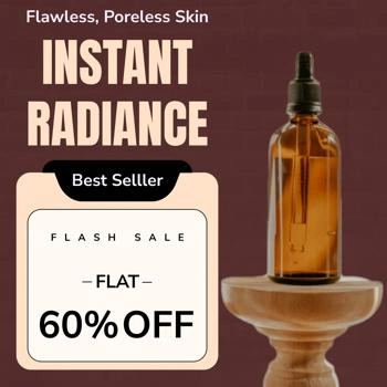 skincare display ad template